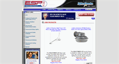 Desktop Screenshot of esplighting.com